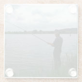 夕べの漁師 ガラスコースター (裏面)