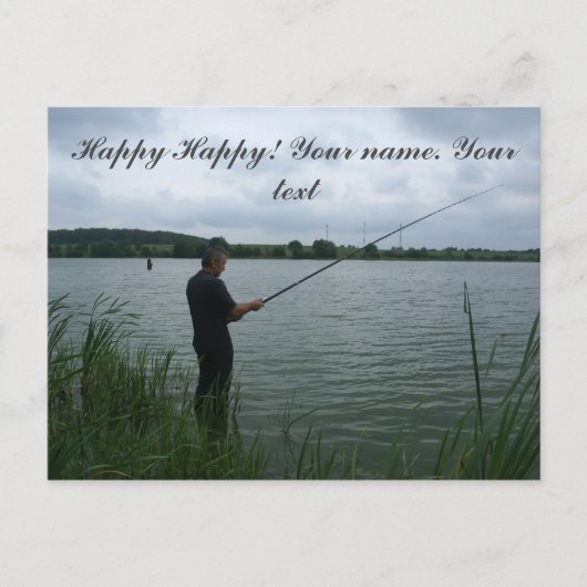 夕べの漁師 ポストカード (正面)