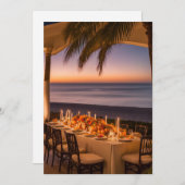 夕べの熱帯の感謝祭 招待状 (正面/裏面)