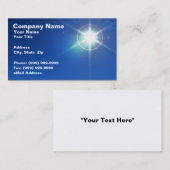 夕べの空に対する3D明るい星 名刺 (正面/裏面)