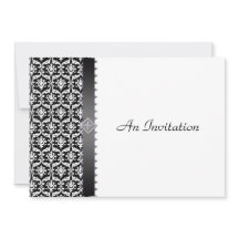 夕べの結婚披露宴の黒く及び白いダマスク織