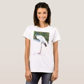 夕べの衣服のアメリカトキコウ Tシャツ (正面フル)