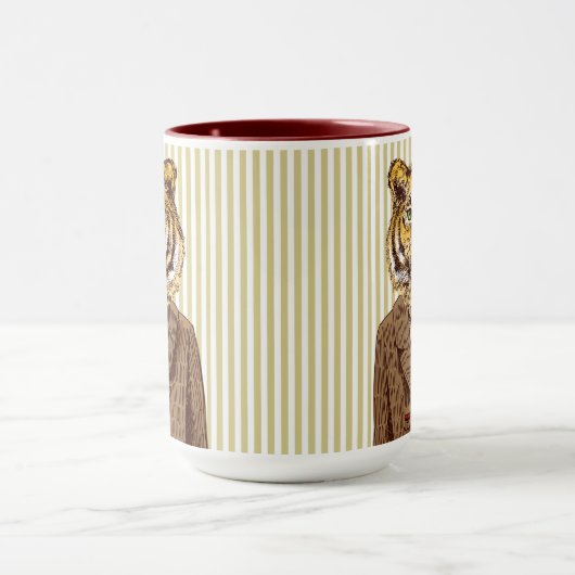 夕べの衣服のトラ マグカップ (中央)