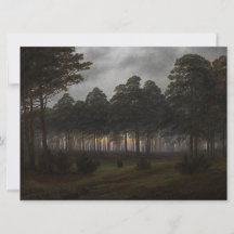 夕べの風景(by Caspar David Friedrich)