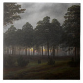 夕べの風景(by Caspar David Friedrich) タイル (正面)
