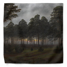 夕べの風景(by Caspar David Friedrich) バンダナ