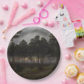 夕べの風景(by Caspar David Friedrich) ペーパープレート (パーティー)