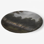 夕べの風景(by Caspar David Friedrich) ペーパープレート (アングル)