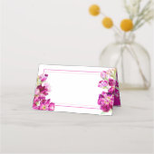 夕べの香りがする原花ダークピ結婚ンク プレイスカード (裏面)