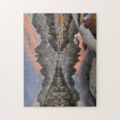 夕べのKearsargeの小尖塔の反射 ジグソーパズル (縦)