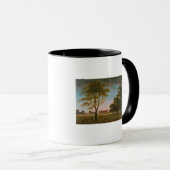 夕べのOsterley家そして公園 マグカップ (正面右)