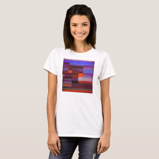 夕べのTシャツのパウル・クレーの火 Tシャツ (正面フル)