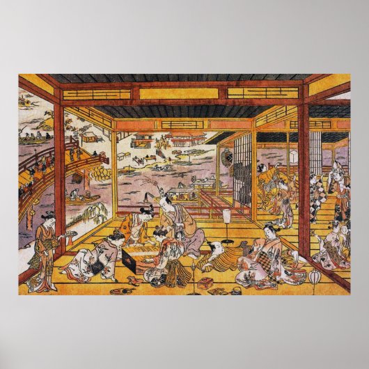 夕べをカッコいい取る両国橋 ポスター (正面)