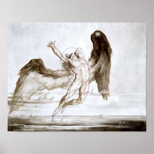 夕べアカザ秋オブデイby William Rimmer ポスター (正面)