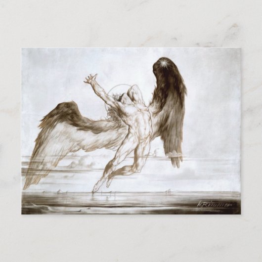 夕べアカザ秋オブデイby William Rimmer ポストカード (正面)