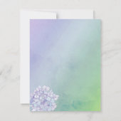 夕べアジサイグラデーションズ結婚の感謝 サンキューカード (裏面)