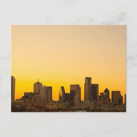 夕べアットダラス，テキサス州 ポストカード (正面)