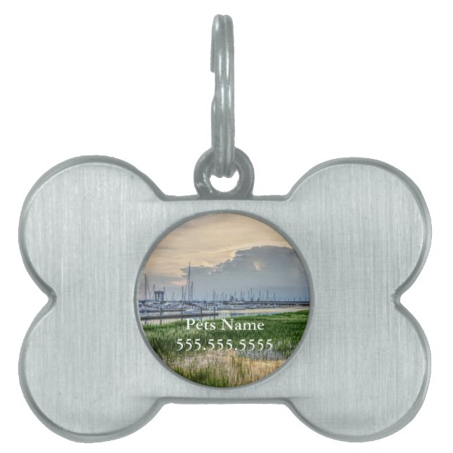 夕べアットチャールストンハーバー ペットネームタグ (正面)