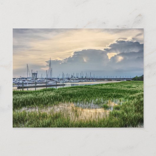 夕べアットチャールストンハーバー ポストカード (正面)