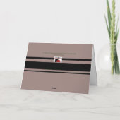 夕べアットハーフドーム折り畳みグリーティングカード カード (裏面)