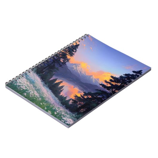 夕べアットヒドゥンマウンテンレイク ノートブック (左側)