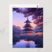 夕べアットリバーサイドテンプル ポストカード (正面/裏面)