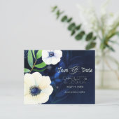 夕べアネモネス結婚式の日付を保存 案内ポストカード (スタンド正面)