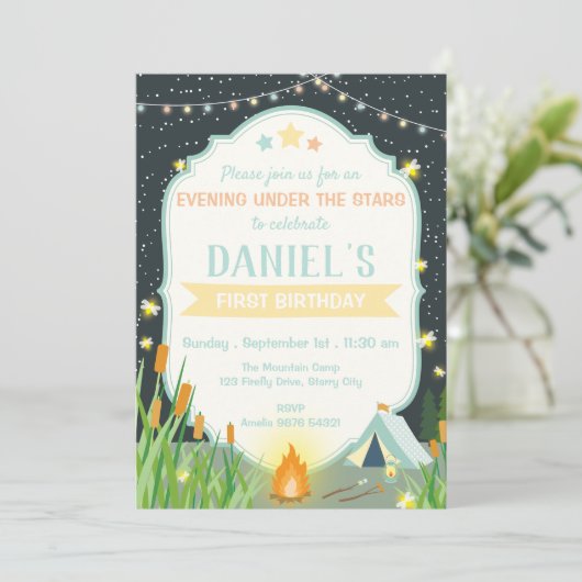 夕べアンダーザスターズ誕生日 招待状 (スタンド正面)