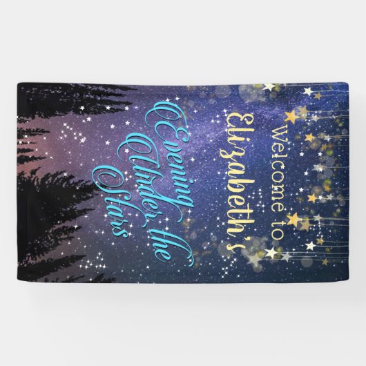 夕べアンダーザスターズ誕生祝い 横断幕 (横)