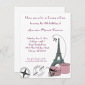 夕べインパリパーティの招待状 招待状 (正面/裏面)