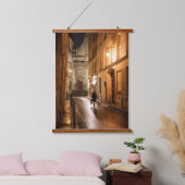 夕べウォークinパリウッドトップウォールタペストリー 吊り下げ型タペストリー (寝室)