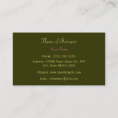 夕べエレガント・ピンク・コスモス・ワイルドフラワー 名刺 (裏面)