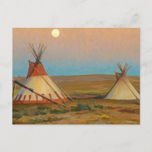 夕べオンブラックフット予約バイディクソン ポストカード (正面)