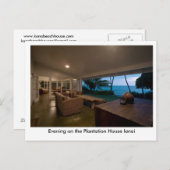 夕べオンプランテーションハウスラナイ ポストカード (正面/裏面)