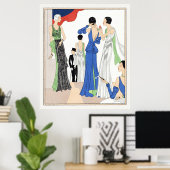 夕べガウン（1932年）by Paquin ポスター (ホームオフィス)