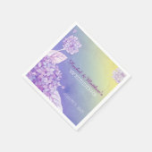 夕べガーデンアジサイグラデーションズ結婚ズ スタンダードカクテルナプキン (角)