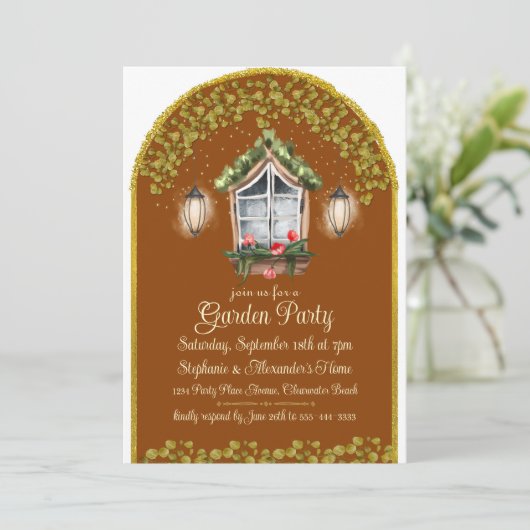 夕べガーデンパーティの招待状 招待状 (スタンド正面)