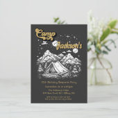 夕べキャンピングウッドランドバースデーパーティー 招待状 (スタンド正面)