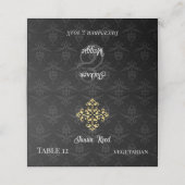 夕べグラム折り畳み座席表 プレイスカード (外部開封)