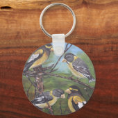 夕べグロスビーク キーホルダー (正面)