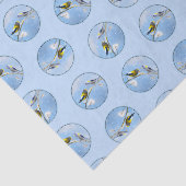 夕べグロッズビーク冬絵を描のオリジナルバードアート 薄葉紙 (詳細)