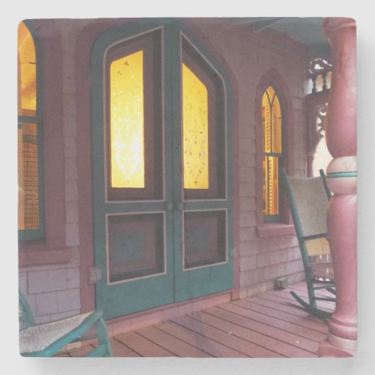 夕べグロー – Martha's Vineヤード ストーンコースター (正面)