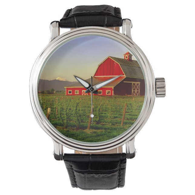 夕べサンはワシントンのスカギットの納屋にある 腕時計 (正面)