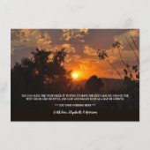 夕べサンセットシ素朴ーン結婚ズ詳細 エンクロージャーカード (裏面)