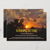 夕べサンセットシ素朴ーン結婚ズ詳細 エンクロージャーカード (正面/裏面)