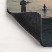 夕べサンセットトロピカルビーチワイキキオアフハワイ マウスパッド (コーナー)