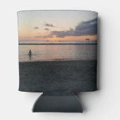 夕べサンセットトロピカルビーチワイキキオアフハワイ 缶クーラー (裏面)