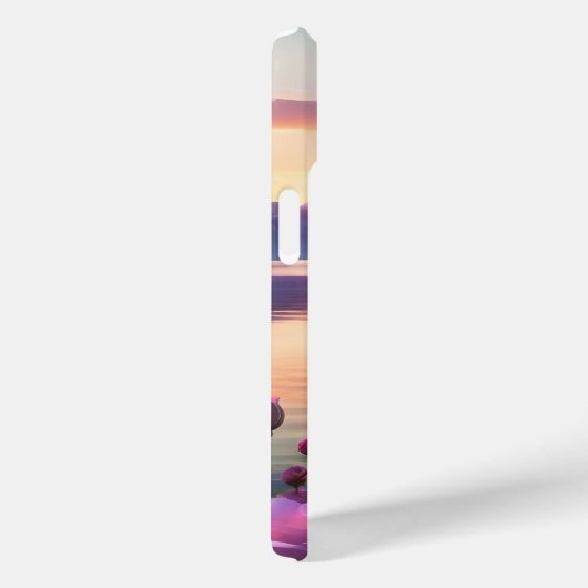 夕べサンセットパープルピンクグラデーション夕べスカイ Case-Mate iPhoneケース (裏面 / 右)