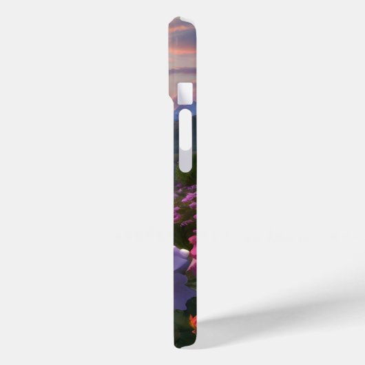 夕べサンセットパープルピンクグラデーション夕べスカイ Case-Mate iPhoneケース (裏面 / 左)