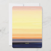 夕べサンセット招待状 招待状 (裏面)